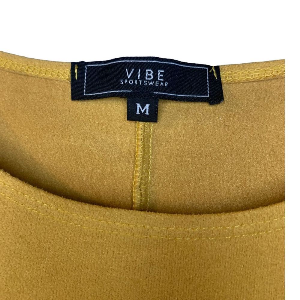***🔴3/$15🔴*** Vibe Sportswear Mustard Dress w/pockets Women’s Medium - Picture 3 of 8
